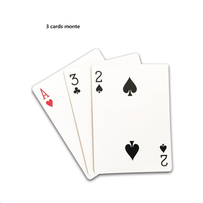BrilliantMagic 3 Cards Monte Classic Close-Up Magic Paper Playing Cards-Easy to Do