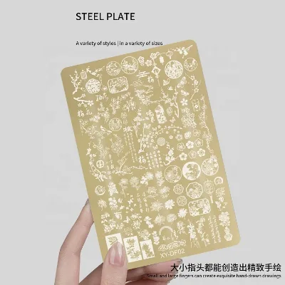 Customized Private Label Nail Stamping Plate Gold Nail Stamper Plate Template Transfer Printing Fashionable Steel Manufacturer