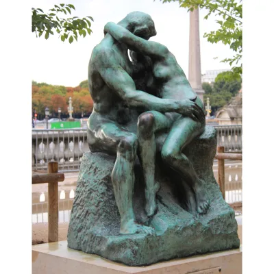 Large Outdoor Decor Famous Artist Sculpture the Kiss Bronze Sculpture