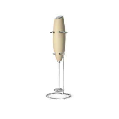Eco-Friendly Battery Powered Stainless Steel Handheld Milk Frother with Stand