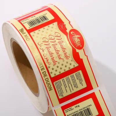 Custom Supplement Bottle Waterproof Adhesive Printing Packaging Labels