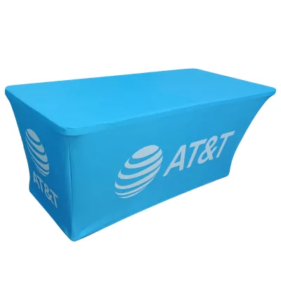 Hot Selling Custom Trade Show Display Elastic Spandex Stretch Table Cloth