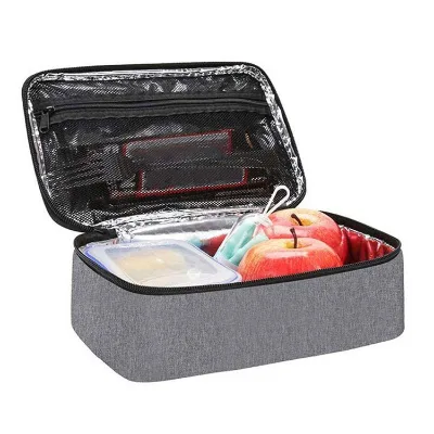Portable Bento Bag Thermal Insulated Cooler Bag for Camping BBQ Picnics