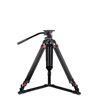 Hot Selling Professional Aluminum Tripod Stand Heavy Duty Tripod for Video DSLR Camera