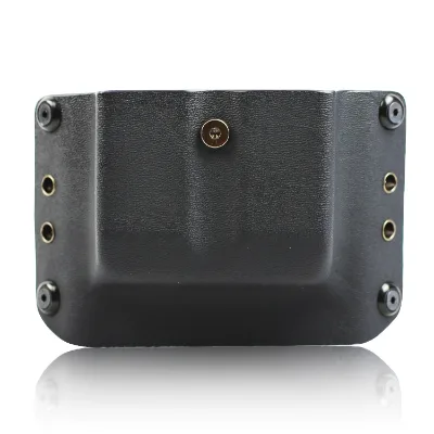 Kydex Double Magazine Pouch With Inner Leather 9mm .40 .45  Single Stack Magazine