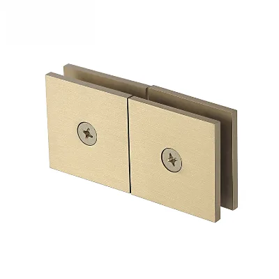 Foshan Factory Hot Selling Joboo ZB475-S Square Series Modern Brass Glass Clamp 50x50mm 180 Degree Glass Fixing Easy Install