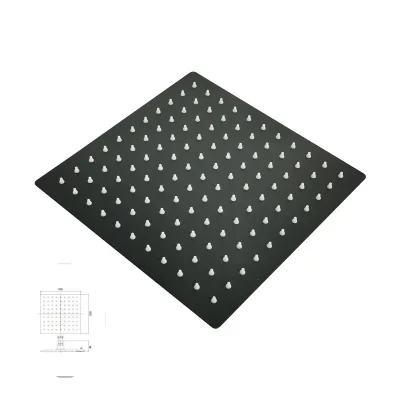 Ss304 square Shower Head 10 Inch 25cm Ultra Thin Rainfall Ceiling Shower Heads Sprayer