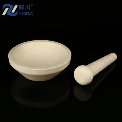 High quality easy to clean porcelain mortar and pestle