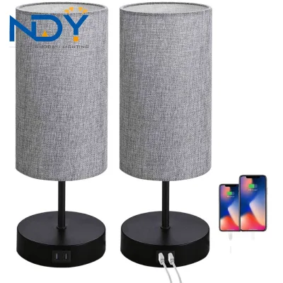 Modern Bedroom Bedside Eye Protection LED Touch Three-Speed Dimming Desk Lamp Night Lamp USB Charging Desk Lamp