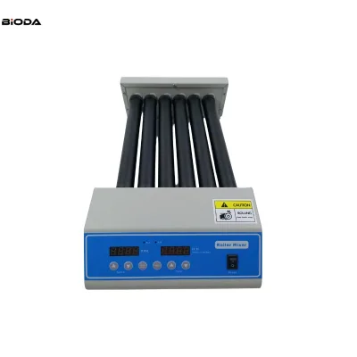 Blood Roller Mixer Laboratory Tube Mixing Machine 6 Rollers Plastic OEM 24kg Load Capacity