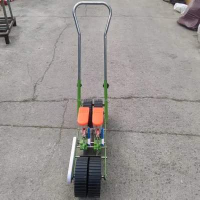 Manual Hand Push Vegetable Grain Seeder with Depth Control for Optimal Seed Placement