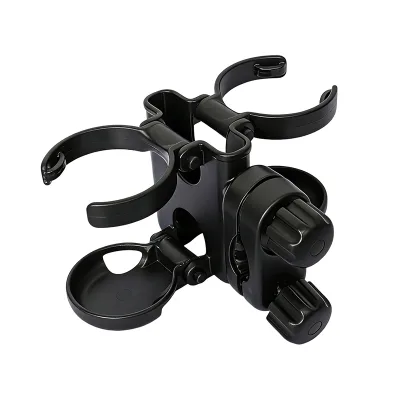 New Design 3-in-1 Universal Cup Holder for Stroller and Phone Mount Large Capacity Stroller Accessories for Pram and Pushchair