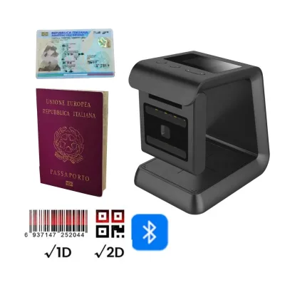 Data Visible  Passport Scanner Wireless Portable NFC RFID OCR MRZ ID Card Driver License Airport Ticket Passport Reader
