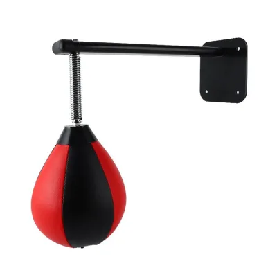 Portable Pear-Shaped Thickened High-Density Hollow Speed Ball with Suction Cup Hanging Stand