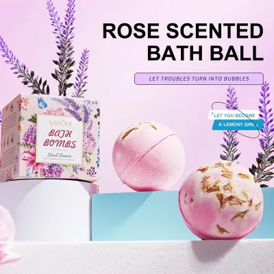 Natrual Dry Floral Bath Bombs Rose Lavender Incense Bath Ball Moisture Smoothing Body Shower Cleaning Care Essence