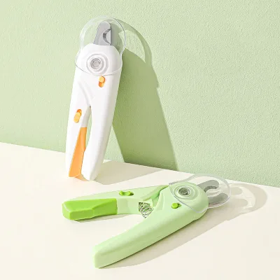 Professional Pet Nail Scissors Dog Cat Nail Toe Claw Scissors Led Light Animal Nail Trimmer