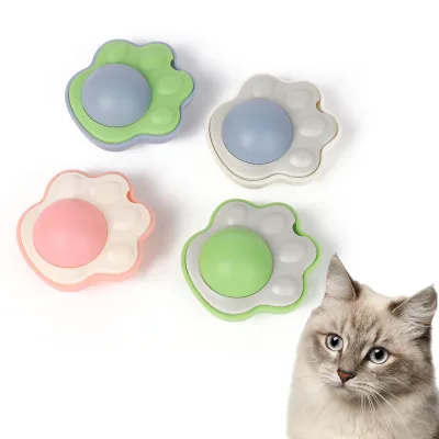 Hot Catnip Chew Lick Interactive Rotatable Self-hey Catnip Ball Cat Mini Toy