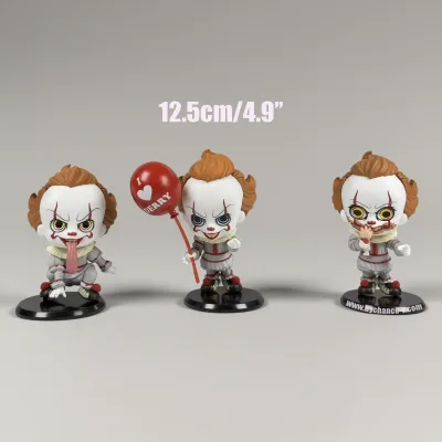 Horror Clown Vinyl Figure Toy Creepy Collectible for Halloween Party Favors Haunted House Decor Amusement Park Giveaways