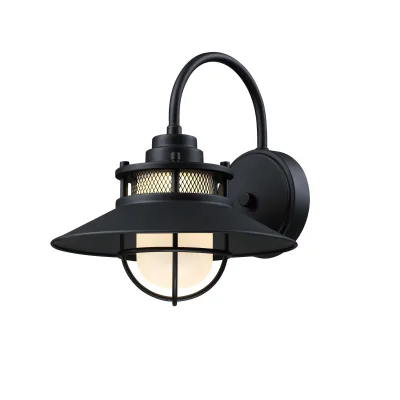 LED Outdoor Wall Light Anti-rust Wall Lamp Garden Lights Exterior Outdoor Wall Lantern Lighting Black Finish clear Glass