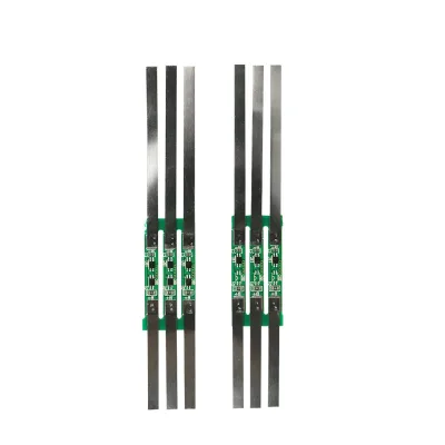 1S 3.7V 18650 BMS Protection Board with Spot Welded Nickel Strip, 2A-10A Overcharge Overcurrent Protection PCB Module