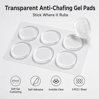 Clear Sponge Anti Chafing Pads Self Adhesive Breathable Reusable Blister Prevention Shoe Cushion Stickers Heels Flats Sneakers
