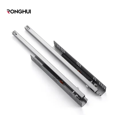 Ronghui Correderas-Telescopicas-Para-Cajon Slim Tendem Box Undermount Drawer Slide for Kitchen Hardware Accessories Cabinets