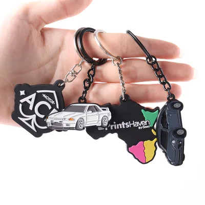 Make Your Own Logo Promotional Keychain with Logo Zinc Alloy Key Ring Custom Metal Car Keychain Letter Logo Keyring Personalized