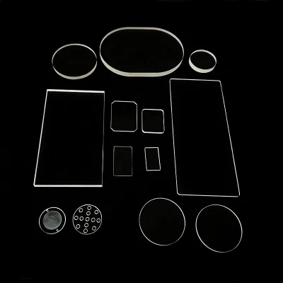Custom-Shaped Transparent Fused Quartz Heater Plate for Semiconductor Applications