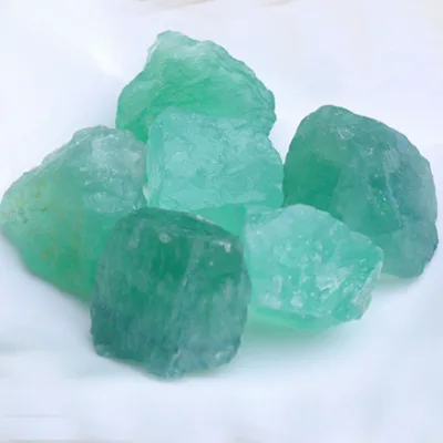 Raw Natural Rough Roller Crystal Fluorite Tumbled Stones