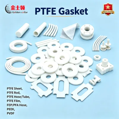 Virgin PTFE Gasket Sheet Sanitary Tri Clamp Seal Ring Chemical Resistant Flat Washer Custom Cut Molding for Pipe Valve