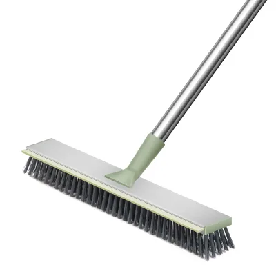 New Multifunctional Magic Bathroom Cleaning Brush, Hard Bristle Gap Cleaning Brush, Aluminum Alloy Panel Cleaning Brush