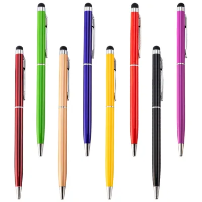 Slim Stylus Ballpoint Pen Touchscreen Compatible Writing Tool for Smartphones & Tablets Available for Branding