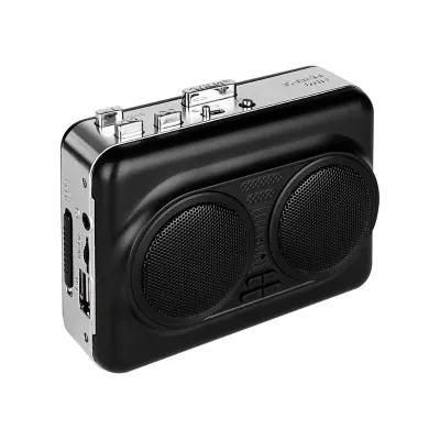 Portable Cassette to MP3 Converter Auto Reverse Cassette Player with Dual Speakers for English Learning Home Outdoor Use