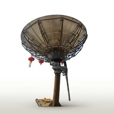 Solid Reflector Prime Focus Antenna Outdoor Ground Station Satellite Dish Large Diameter Professional VSAT Telecom Antenna