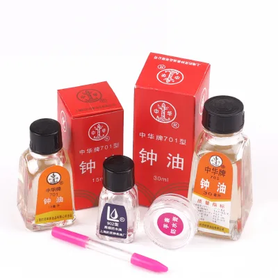 Maintenance of Zhonghua Brand Watch Oil 701 Antirust and Waterproof Lubricating Oil Mechanical Watch Bell Oil