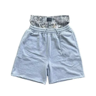 Wholesale Custom Design Plain 100% Cotton High Quality Blank Jogger Heavyweight Mens Shorts Double Waist Shorts