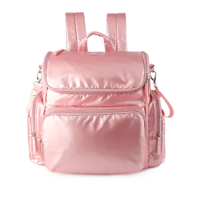 Multifunction Large Capacity Waterproof Puffy Quilted Diaper Bags Backpack Mommy Travel Bag