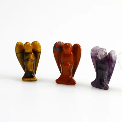 Wholesale Natural Gemstone Carving Crystal Figurines Crystal Crafts Healing Crystal Angels