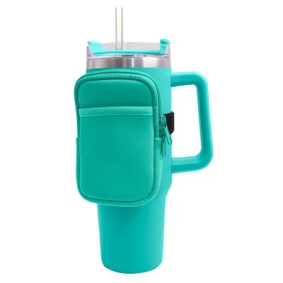 Hot Wholesale Custom 40 Oz Sublimation Tumbler Bag Neoprene Water Bottle Bag Sublimation Cup Holder