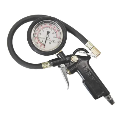 air Tool Tire Pressure Gun Heavy Duty Portable Manual Aluminum Material Car Autototive Tire Inflate Tire Pressure Inflator Gun