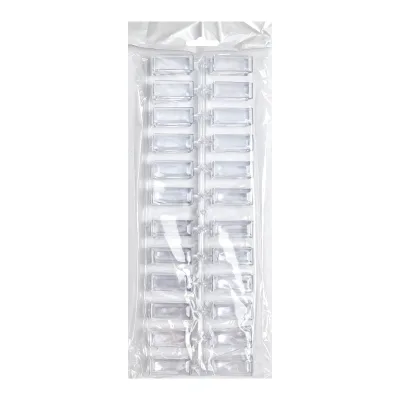 Plastic Rectangular Nail-Tip Template Manicure Designs with Solid Beads Swatch Card Practice Color Palette (Nail Display Board)