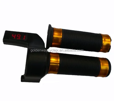 24V 36V 48V Electric Motor Hand Twist Throttle with Digital LCD Battery Indictor and Power Lock