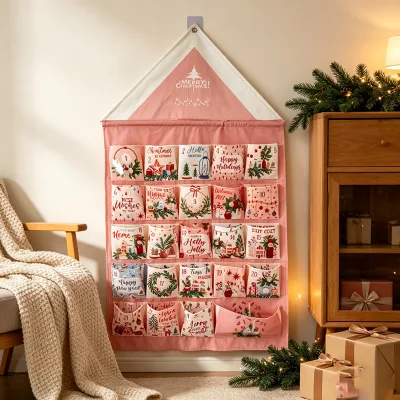 Advent Calendar With Pockets Customized Christmas Calendar Beauty Advent Calendar Christmas