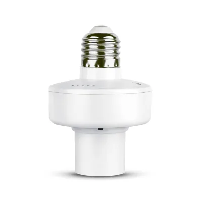 Tuya WiFi AC85-265V E27 Smart Bulb Holder with Remote Timing & Power Monitor Function Alexa & Google Home Compatible PST-WL-LC01