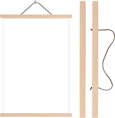 Factory Wholesale Custom High Quality Wood Magnetic Poster Hanging Scroll Kit Wall Frame Art Canvas Fabric Anime Poster Prints
