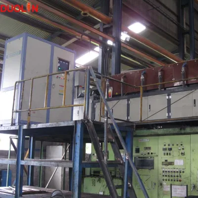 600KW Induction Heating Furnace for Hot Forging Production Line Automatic Feeding With Industrial Chiller