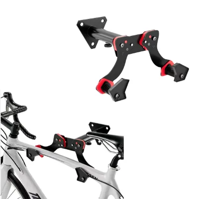Horizontal Indoor Bike Rack for Home Garage Shed Space Saving Wall Mounted Hanger for Single Bicycle Universal
