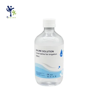 Custom Brand Sterile Nacl Disposable Eye Wash Saline Solution  500ml for Irrigation