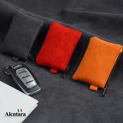 Best Quality Custom logo Key Holder Leather Travel Car Keyring for Key Holder for Alcantara