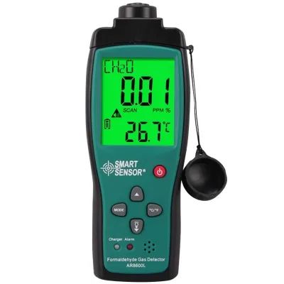 Digital Handheld Formaldehyde HCHO Detector Monitor Meter 50 PPM Gas Detector Air Quality Monitor Gas Analyzer
